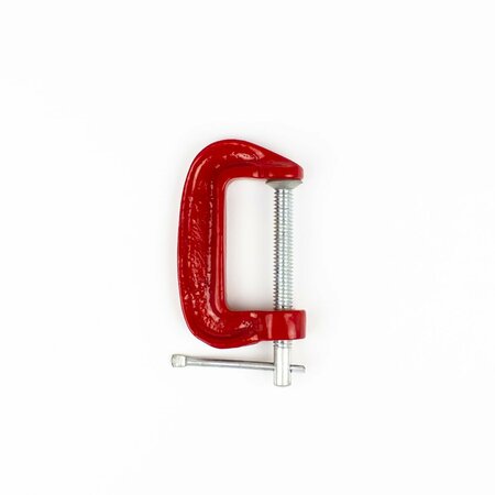 EXCEL BLADES Miniature Iron Frame 2" C Clamp, with Twist on off Spindle Clamp, 6pk 55916